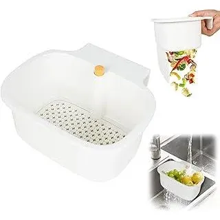 Sieb für Spülbecken Hängend Abflusssieb Küchenspüle Waschbecken Sieb Hängende Siebkorb Spüle Waschbeckensieb für Küche Sink Waschen Organizer