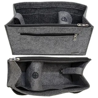 Dune Design TASCHENORGANIZER XL, 36x12x22 cm, aus Filz, Grau