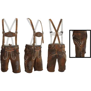 Lederhose Herren Authentische Trachtenhose Premium Conic Wildleder 60