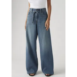 Levi's für Damen. A8701-0009 Jeans XL Gerade Leinen+ Denim blau (25/29), Lässig, Baumwolle