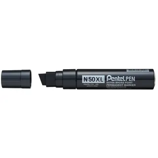 Pentel Pen N50XL-A Permanentmarker, Aluminiumgehäuse, schwarz