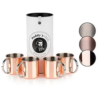 Buddy ́s Bar Moscow Mule Becher 0,45 l Kupfer 4 St.