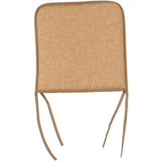 Giftdecor Stuhlkissen mit Schleifen 38/38 cm , Dunkelbraun , Kunststoff , Heimtextilien, Wohntextilien, Sitzkissen