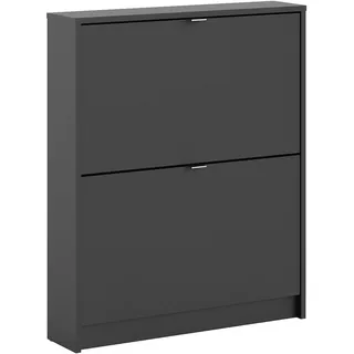 INOSIGN Schuhschrank 70,3 x 85,2 x 16,55 cm schwarz / schwarz matt
