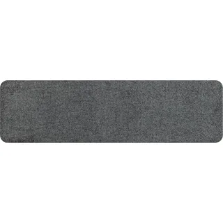 Salonloewe Fußmatte waschbar Schuhparkplatz Anthrazit 30 x 100 cm Eingangs-Matte Läufer schmal unifarben Sauberlaufmatte