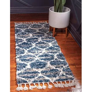 Myflair Teppich »Top Shag, Läufer blau CA10107