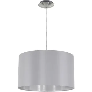 EGLO Maserlo 1-flg. 38 cm zylinderförmig grau silber