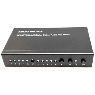 Euroconnex 0335 Spdif-audiomatrix 4x2 - Black