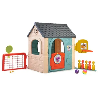 Feber Spielhaus Casual Activity 6 in 1 Bunt