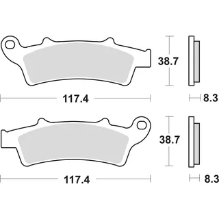 TRW Bremsbelagsatz Trw MCB726