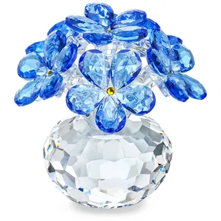 Kristallblume Vergissmeinnicht blau – Deko & Sammlerstück Figur für Zuhause | Kristallblume Vergissmeinnicht, handgefertigt, facettiert. Ornament & Sammlerstück für Wohnzimmer, Büro oder Vitrine. 没问题。