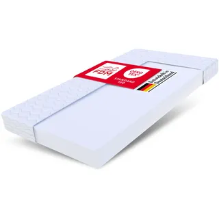 FDM Alto Matratze 120x200 cm Kaltschaum Höhe 12 cm Härtegrad H3 Öko-Tex Allergikergeeignet Bezug Waschbar Premium Matratzenbezug