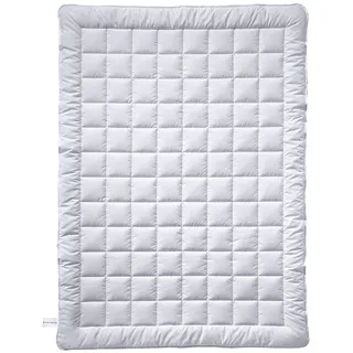 billerbeck Bettdecke Lina Superlight - Leinendecke – 135 x 200 cm – Sommerdecke, kühlende Bettdecke, leichte Sommerdecke – 70 % Leinen, 30% Baumwolle, Weiß