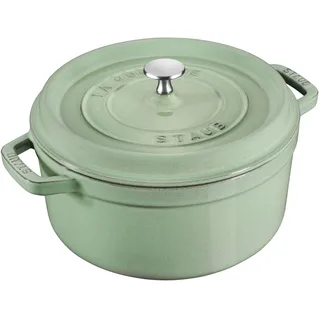 Cocotte 22cm rund salbeigrün