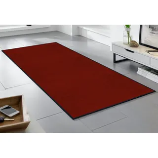 Fußmatte "Original Uni, Schmutzfangteppich" Gr. 3, rot, B:120cm H:9mm L:180cm, Kunstfaser, WASH+DRY BY KLEEN-TEX, Teppiche, Fußmatte, Schmutzmatte, rutschhemmend, auch als Läufer erhältlich