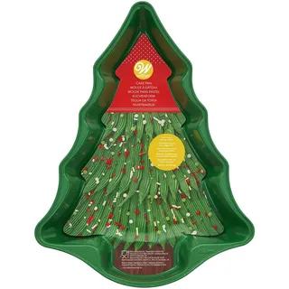 Wilton Backform Weihnachtsbaum Kuchenform aus Metall DIY Kuchenbackform Weihnachten Kuchen Dessert - 37,5 x 23 cm