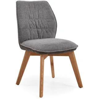 Niehoff Sitzmöbel Gent Schalenstuhl - Eichengestell/Stoffbezug