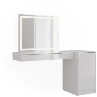 Vicco Schminktisch Sherry, 100 cm 3 Teile, - Weiß