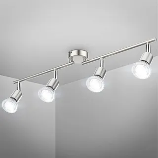 B.K.Licht 4x 5W schwenkbar matt-nickel