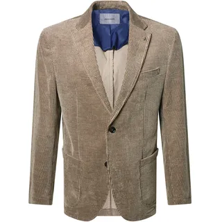 Sakko PIERRE CARDIN "Mael", Herren, Gr. 52, braun (mulch), Obermaterial: 99% Baumwolle CO. 1% Elasthan EL. Futter: 100% Polyester PES. 100% Polyester PES., uni, regular fit, Sakkos Sakko, Vollfutter