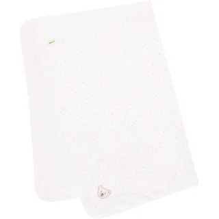 Steiff Decke Bright White, Baby-Decke, Kuscheldecke für Babys, Baby Bettdecke, Decke ideal für das Babybett, weich flauschig und kuschelig, waschmaschinenfest