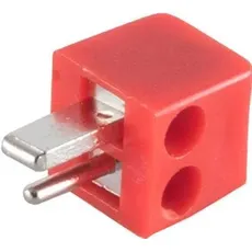 Bild Lautsprecher-Winkelstecker, schraubbar, Lautsprecher Bausatz, Rot
