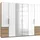 Drehtürenschrank Level by fresh to go 300 x 236 x 58 cm Braun/Weiß