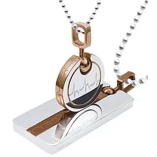 Firetti Schmuckset »Multipack Schmuck Geschenk Halsketten LIEBE« (Set, 4 Stk. tlg.) 2 Ketten mit Anhänger, rosegold