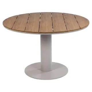Runder Gartentisch Tower | ø 120 cm | Tecon Teak | Camel