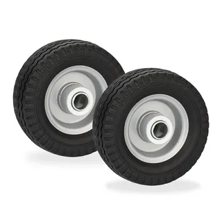 Relaxdays Rad im 2er Set - Schwarz