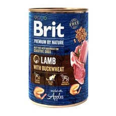 12x400g Miel cu hrișcă Brit Premium by Nature Hrană umedă câini