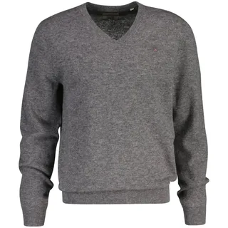 GANT Herren, Extrafine Lambswool V-Neck Pullover, Dark Grey melange), M, EU
