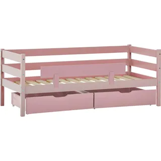 Hoppekids »ECO Comfort Kinderbett, Kiefer Massivholz, Jugendbett inkl. Rollrost«, 70x160 cm, wahlweise in verschieden Farben/ Matratze/ Absturzsicherung