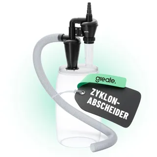 greate 2-Stufen Zyklonabscheider - Zyklon Absaugung Werkstatt | Cyclone dust Collector mobil oder stationär nutzbar - Staubabscheider Bausatz - Zyclone Abscheider