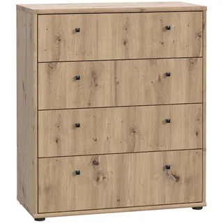 Forte Tempra 2 Schubladenkommode 73,7 x 85,5 x 34,8 cm Artisan Eiche / Beige