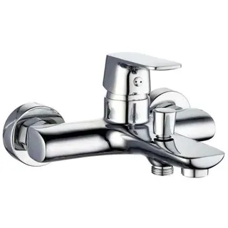 Edouard Dunedin Rousseau Mischbatterie für Badewanne und Dusche, verchromt