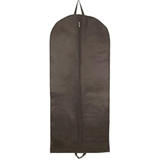 Space Home - Kleidungsüberzüge für Anzug Mäntel und Kleid - Kleidersäcke Anzug Lange - Anzugtasche aus Atmungsaktivem Material - Kleiderhülle - Anzugsack - 135 x 70 cm - Braun
