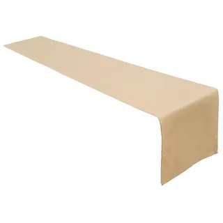 Lemos Home Hochwertiger Tischläufer Tischwäsche aus 100% Baumwolle Kollektion Konzept, Farbe & Größe wählbar (Tischläufer - 40x250cm, Camel)