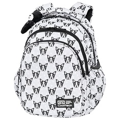 Coolpack C29247, Schulrucksack Jerry FRENCH BULLDOGS, White