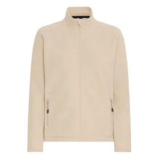 Fleecejacke NORTH BEND "Fleecejacke NBConna W", Damen, Gr. 44, beige (simply taupe), Obermaterial: 100% Polyester PES., Jacken Fleecejacke