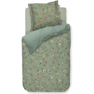 Pip Studio Perkal-Bettwäsche-Garnitur La Dolce Vita Farbe Green Größe 155x220 - Grün
