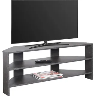 Ricoo TV Schrank Lowboard Betonoptik Grau WM069-BG Fernsehtisch Holz Fernsehschrank 110 x 45 x 36 cm Eckschrank für Fernseher Tisch Sideboard Wohnzimmer Fernsehkommode