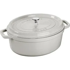 Bild Cocotte 29 cm oval weisser trüffel