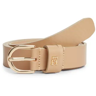 Tommy Hilfiger Damengürtel Leder 2,5 cm breit Classic Khaki 100
