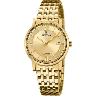 Festina Swiss Made F20021/2 Damenarmbanduhr - Goldrute/Goldrute