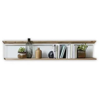 Stella Trading Jasmin Wandboard 142 x 29 x 20 cm Weiß