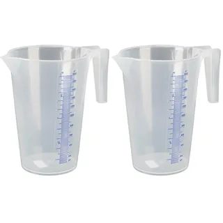 Pressol Messbecher Polypropylen transparent 2,0 Liter (Packung mit 2)
