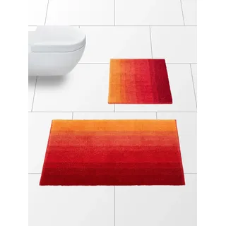Badematte DYCKHOFF Gr. 5, rot, rechteckig (60 x 100 ), Badematten, Badematte