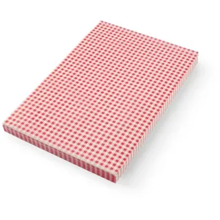HENDI Platzset, aus Fettdichtes Papier, 500 Blätter, ölbeständig, Tischunterlagen, Tischset, Einschlagpapier, 420x275mm, Karomuster
