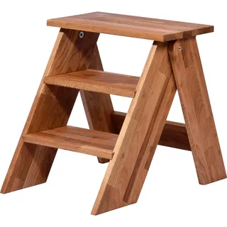 Dobar Tritthocker Eichenholz 42 x 54 x 45 cm Natur